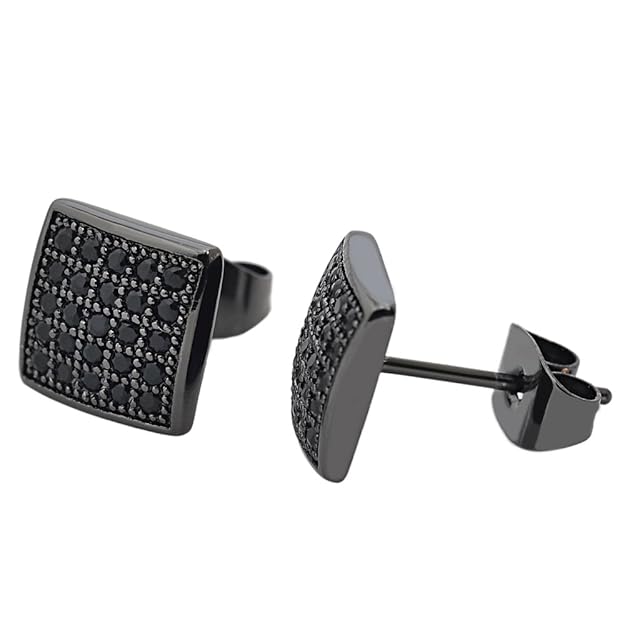5. Hypoallergenic Square Stud Earrings for Men