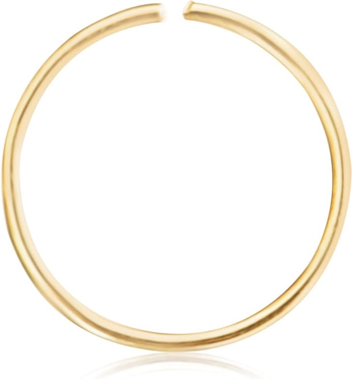4. 10K Gold Open Hoop Earrings