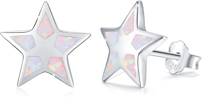 4. Hypoallergenic Synthetic Opal Star