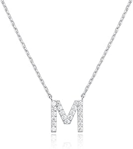 2. PAVOI 14K White Gold Plated CZ Necklace