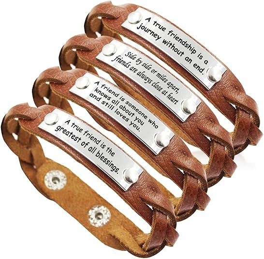 3. YOYONY Braided Leather Bracelets