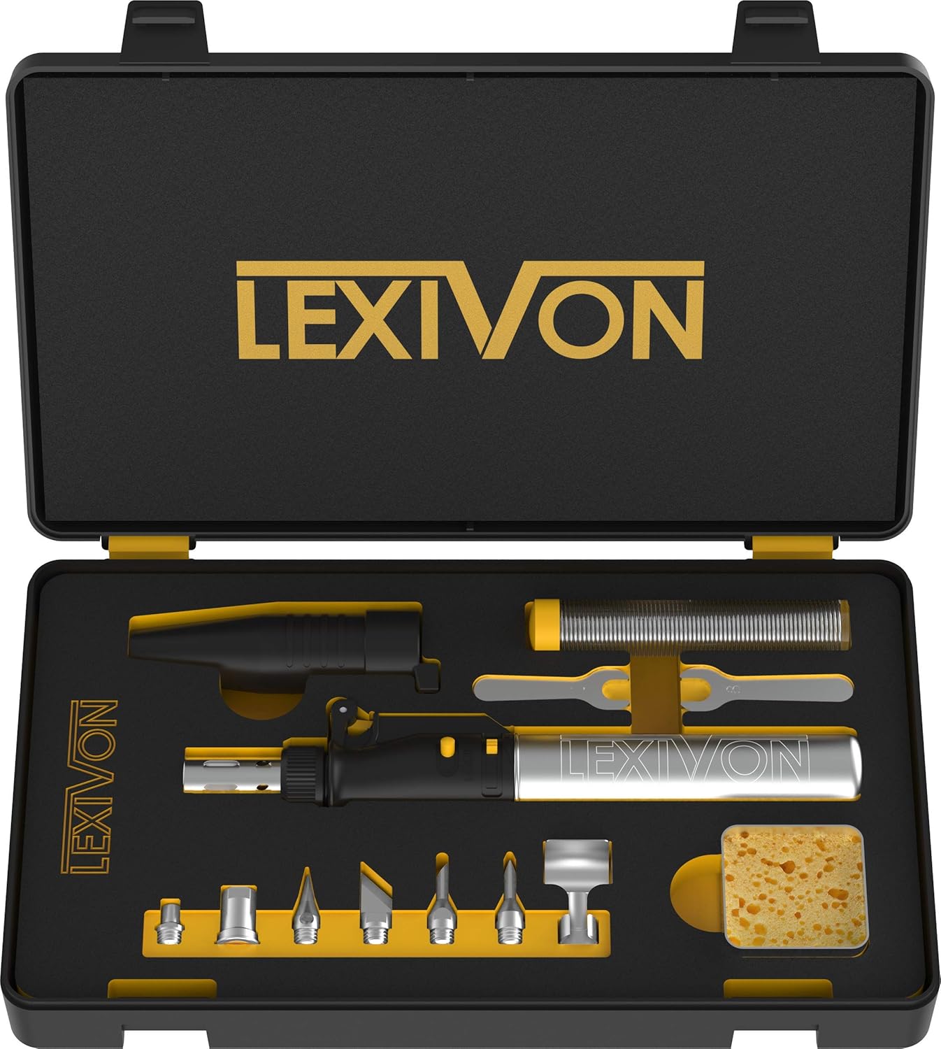 4. LEXIVON Butane Soldering Iron Kit