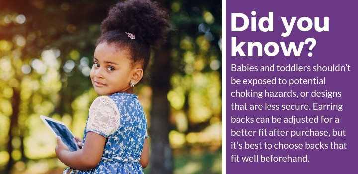 Earring Backs for Toddlers and Babies