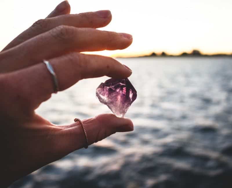 amethyst purple gemstone