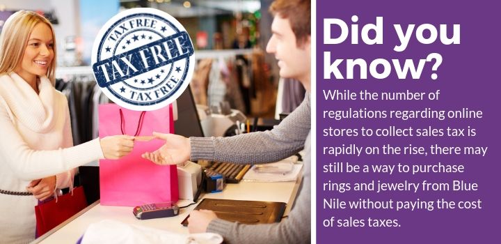 Blue Nile Jewelry Tax-Free