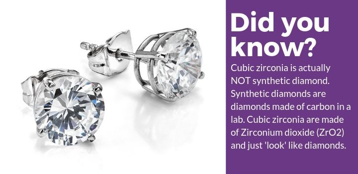 cubic zirconia diamonds are not diamonds