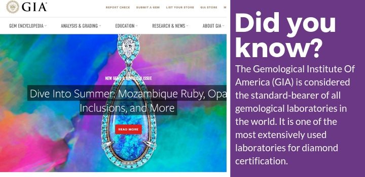 gia is considered the standard-bearer of all gemological laboratories in the world