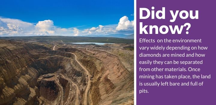 diamond pits left behind