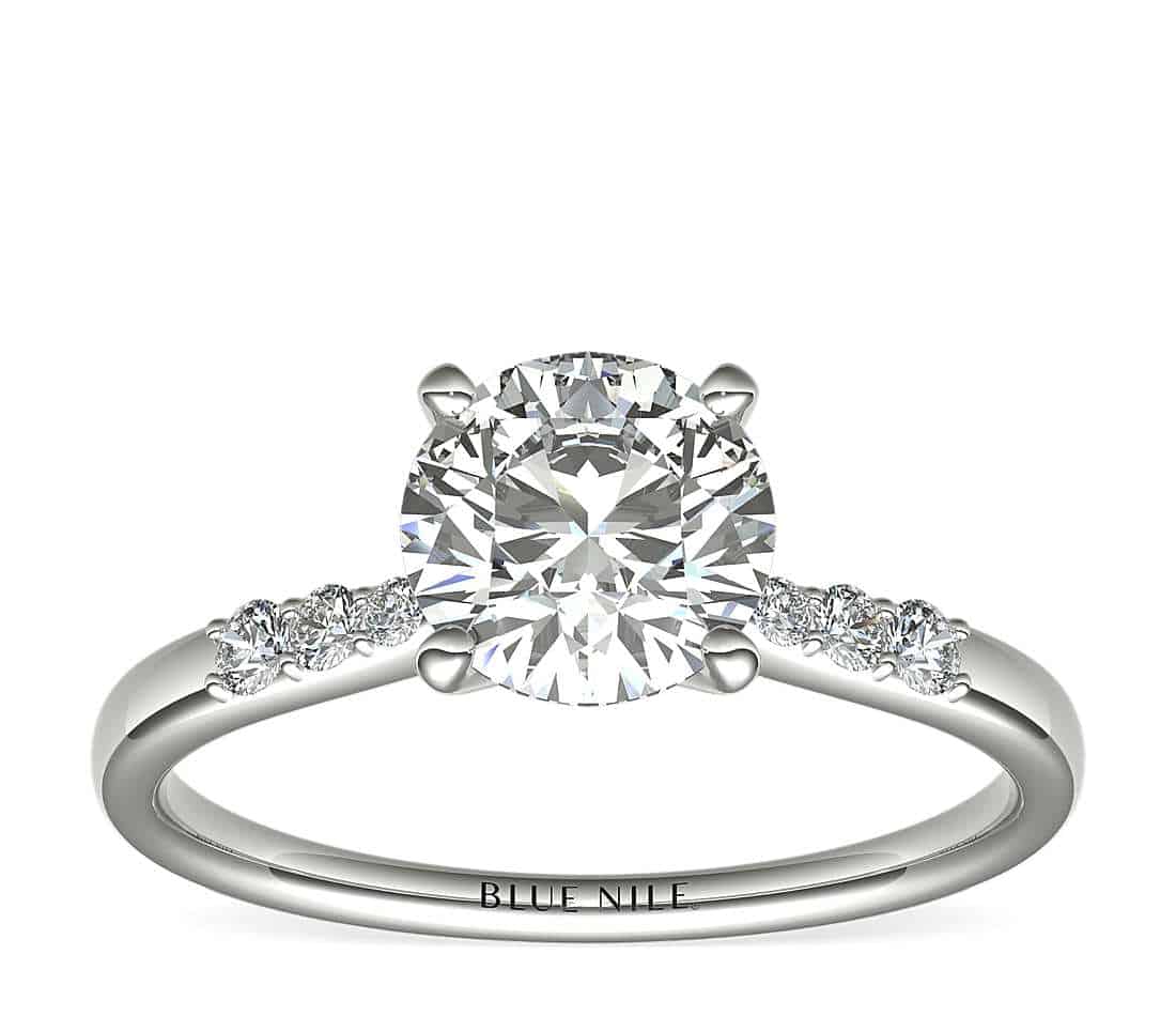 blue nile diamond ring