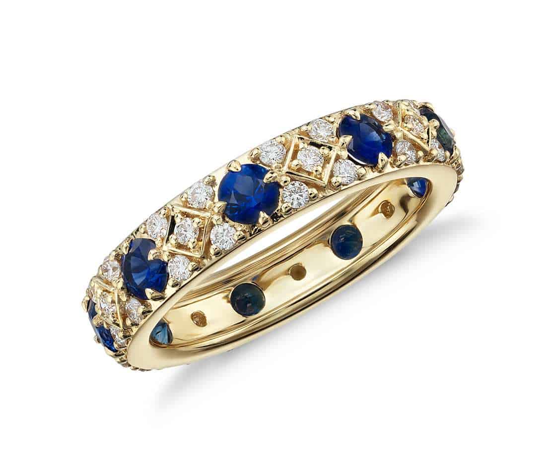 Yellow Gold Starlight Sapphire Ring