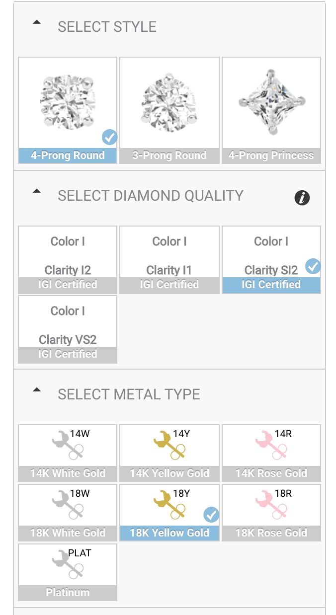 Zales earring selection Zales earring selection