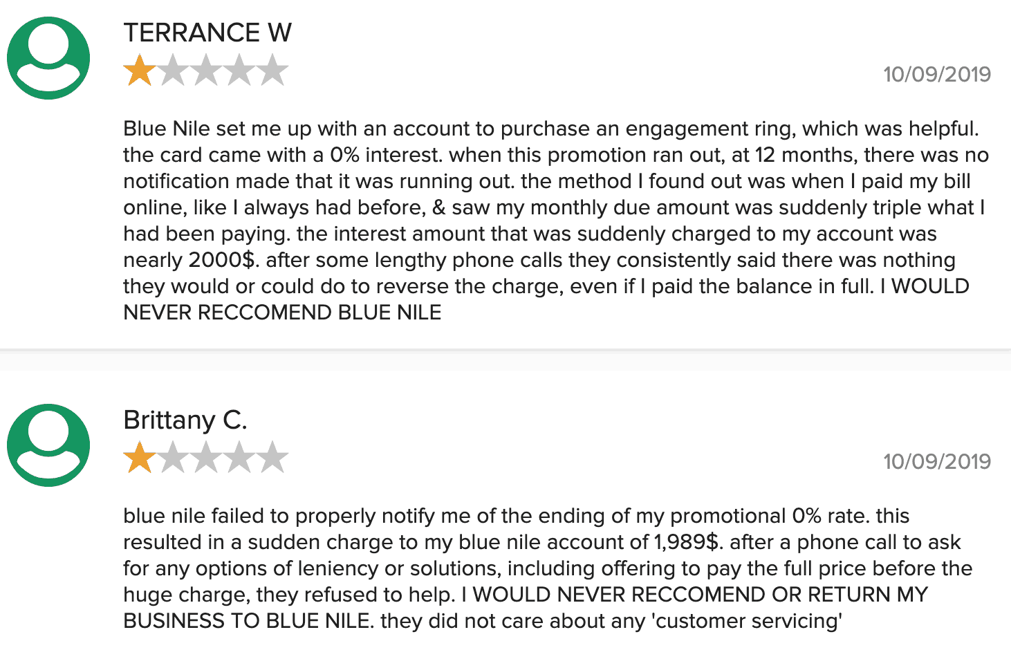 Blue Nile Reddit reviews Blue Nile reviews