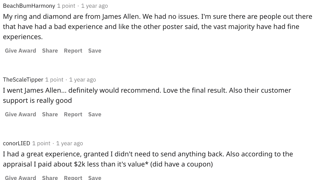James Allen on Reddit