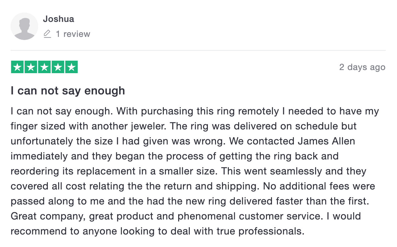 James Allen return experienc