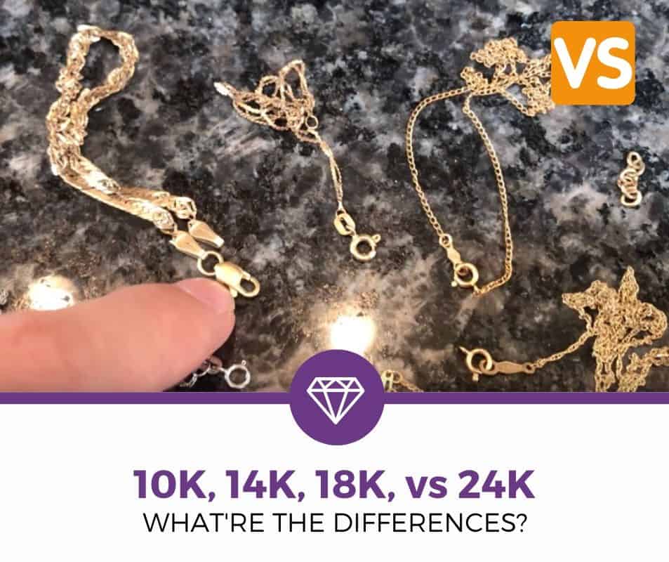 what is the difference between 10k 14k 18k and 24k gold what is the difference between 10k 14k 18k and 24k gold