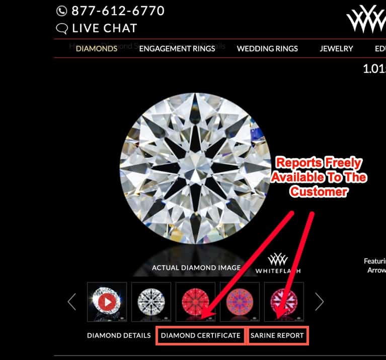 whiteflash diamond reports