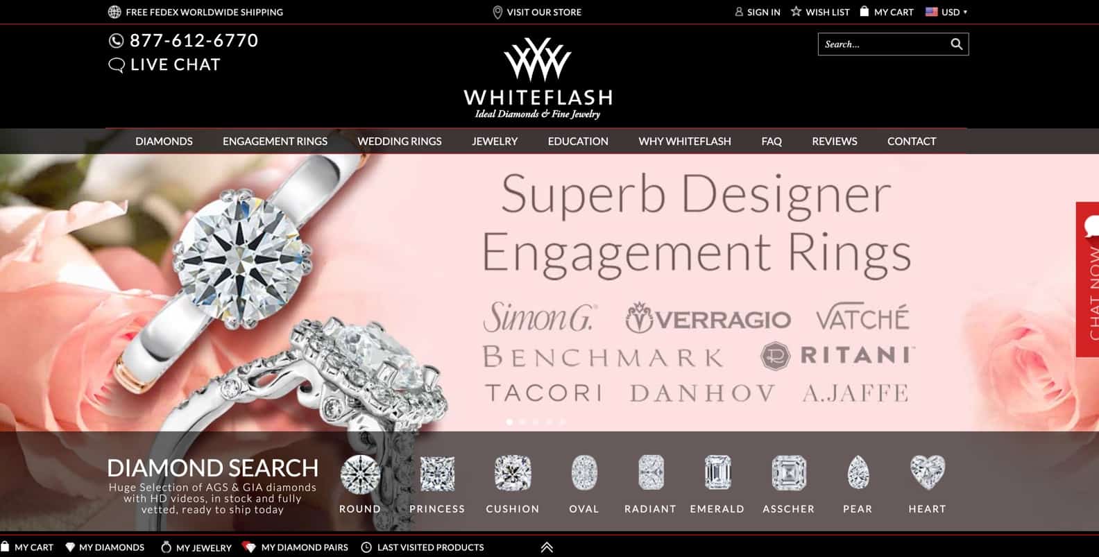 whiteflash review diamonds