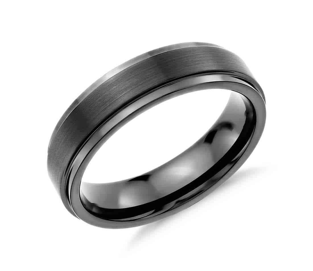 Brushed and Polished Comfort Fit Wedding Ring