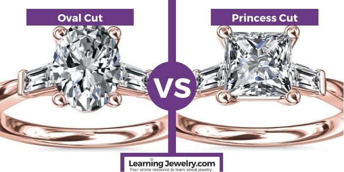 oval cut vs princess cut diamond shape