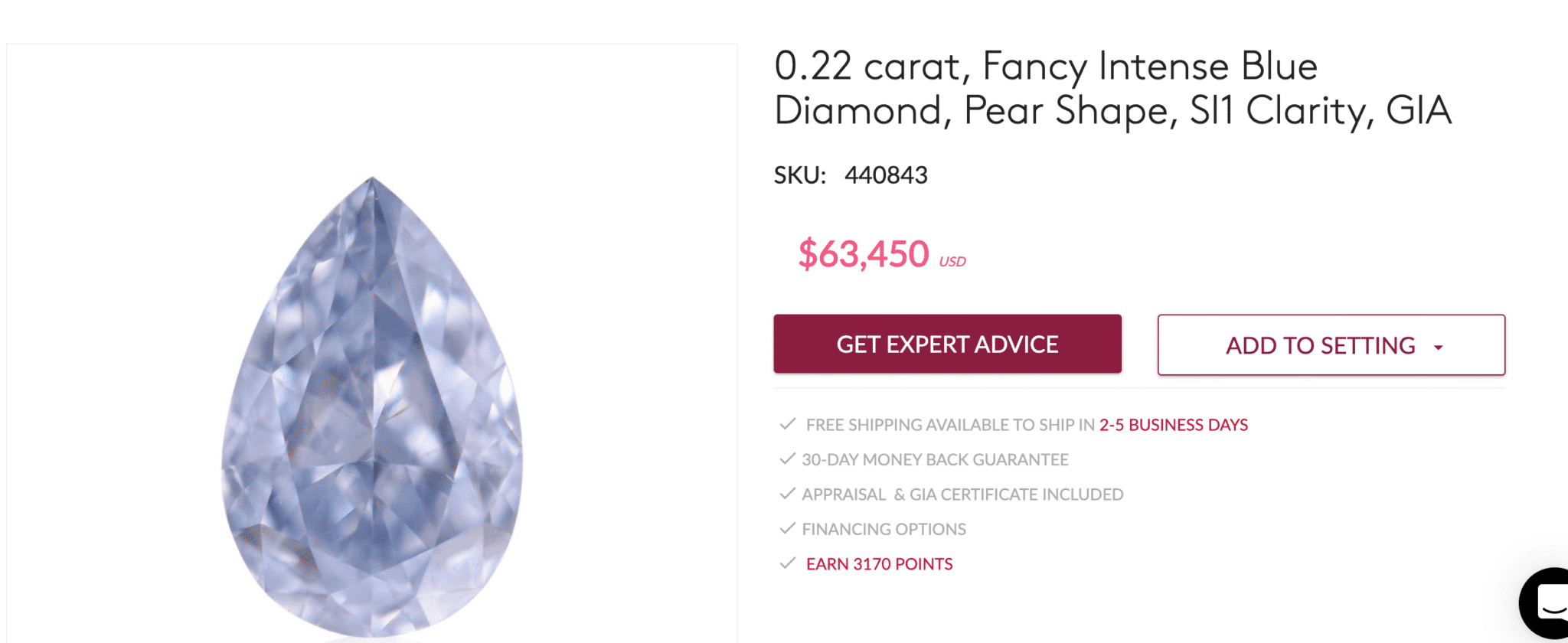 fancy intense blue diamond