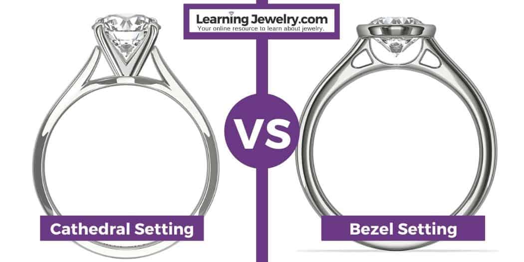 cathedral setting vs bezel setting cathedral setting vs bezel setting