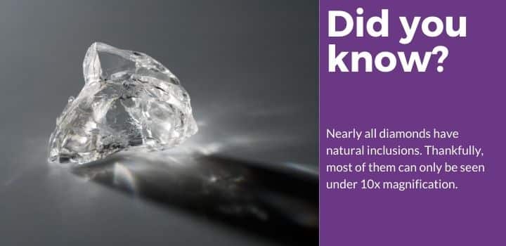 did you know diamond inclusions types fact