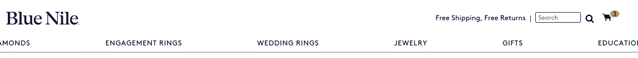 Buying blue diamonds at Blue Nile