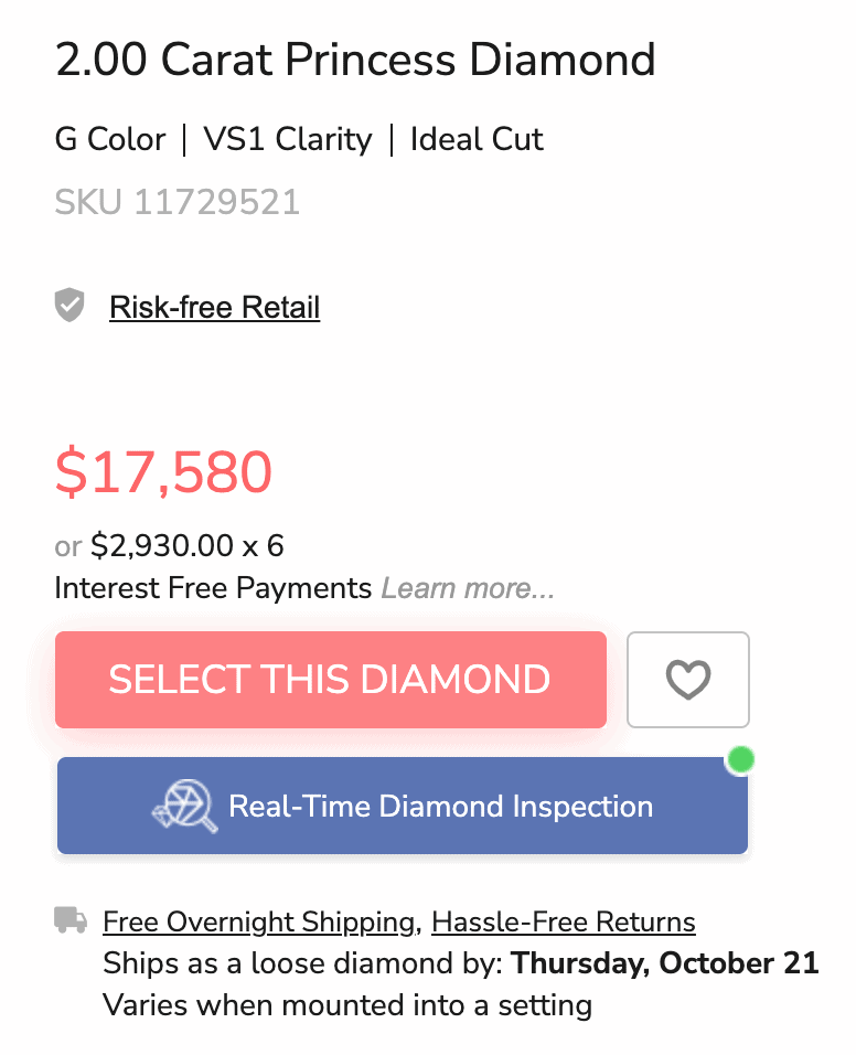 James Allen Natural Diamond