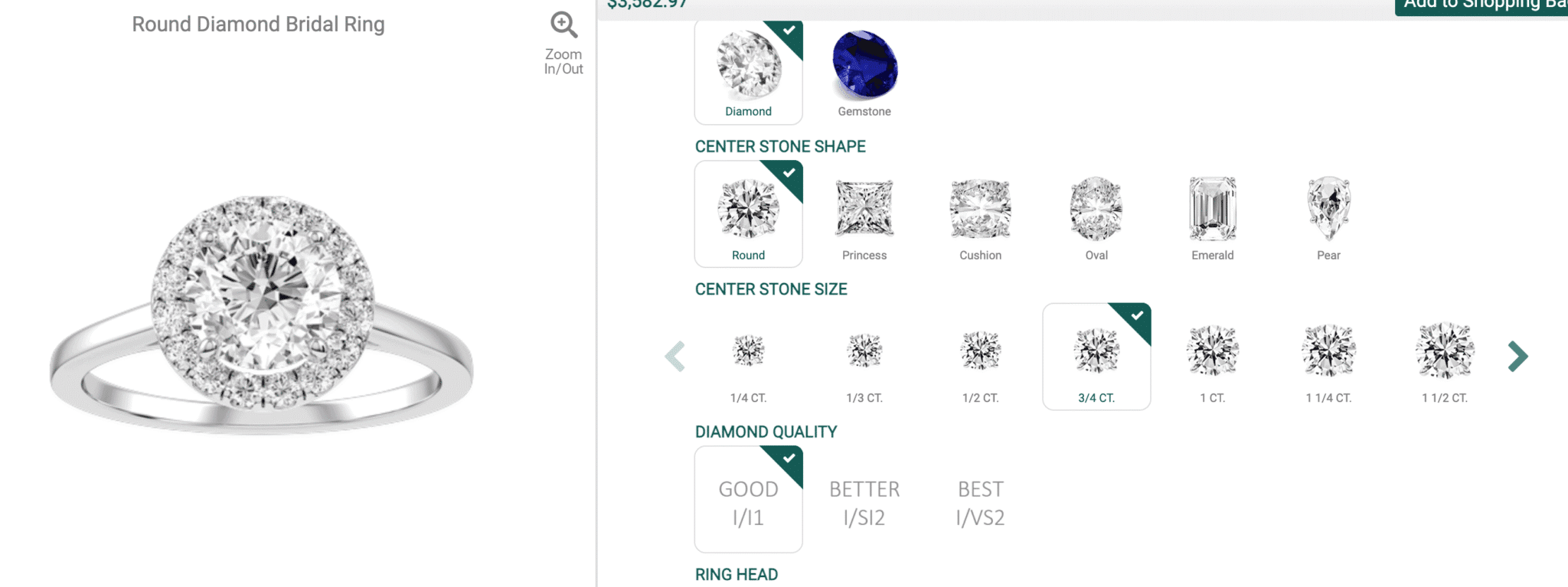 Round Diamond Bridal Ring by Jared