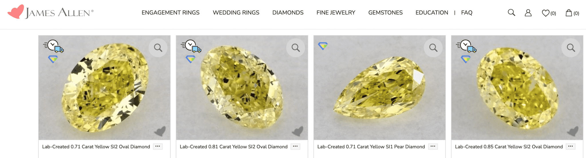 Lab-created fancy color diamonds