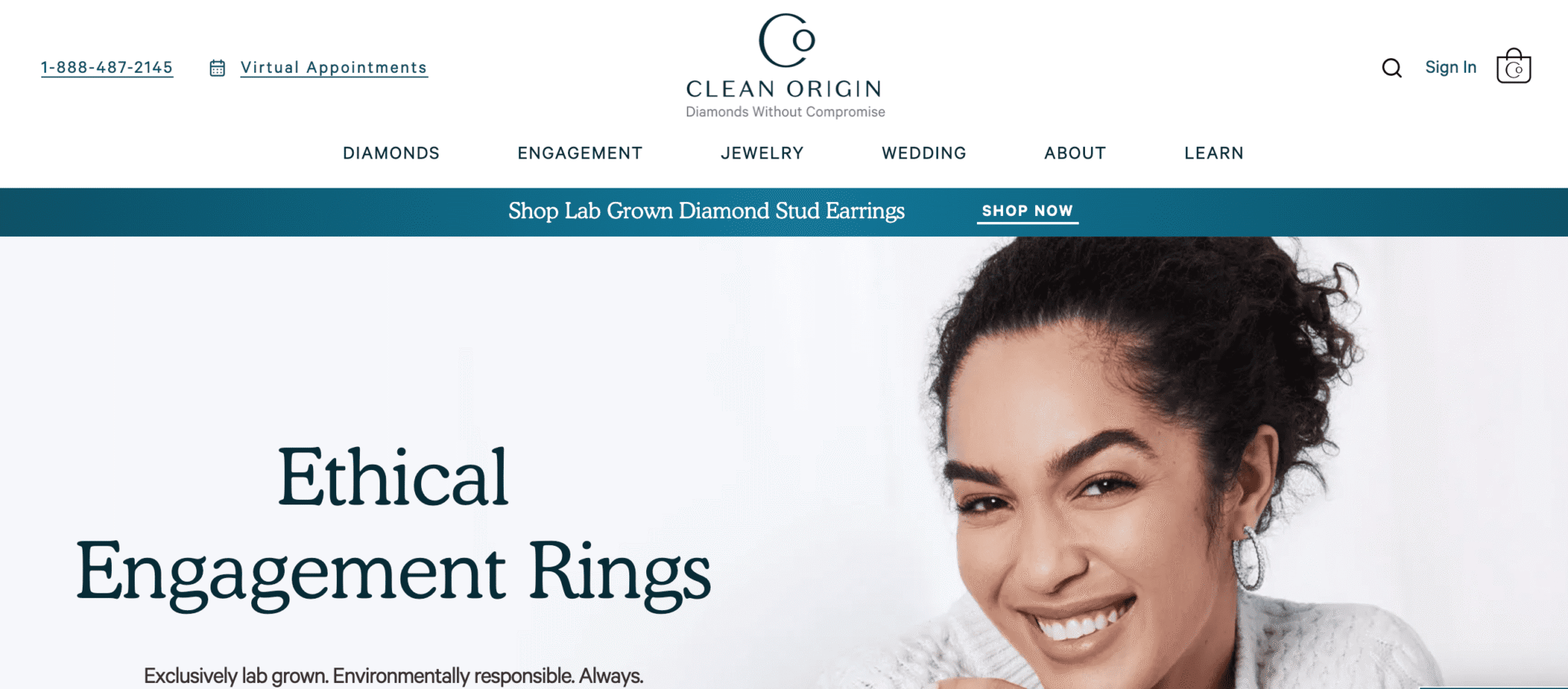 clean origin banner ethical