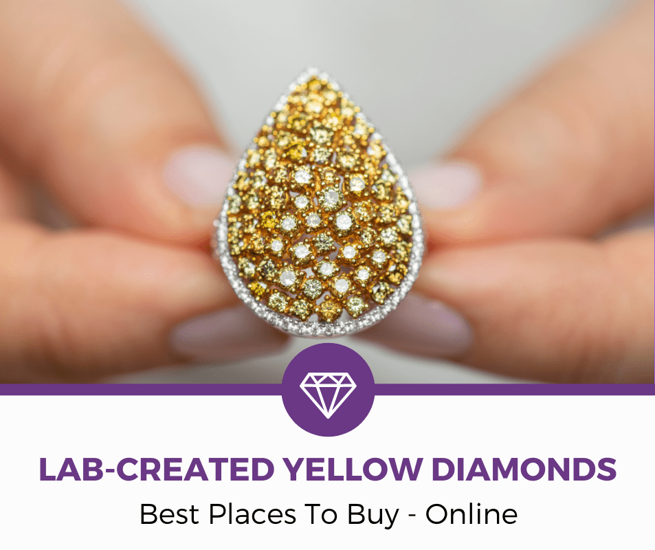 Lab-created yellow diamonds