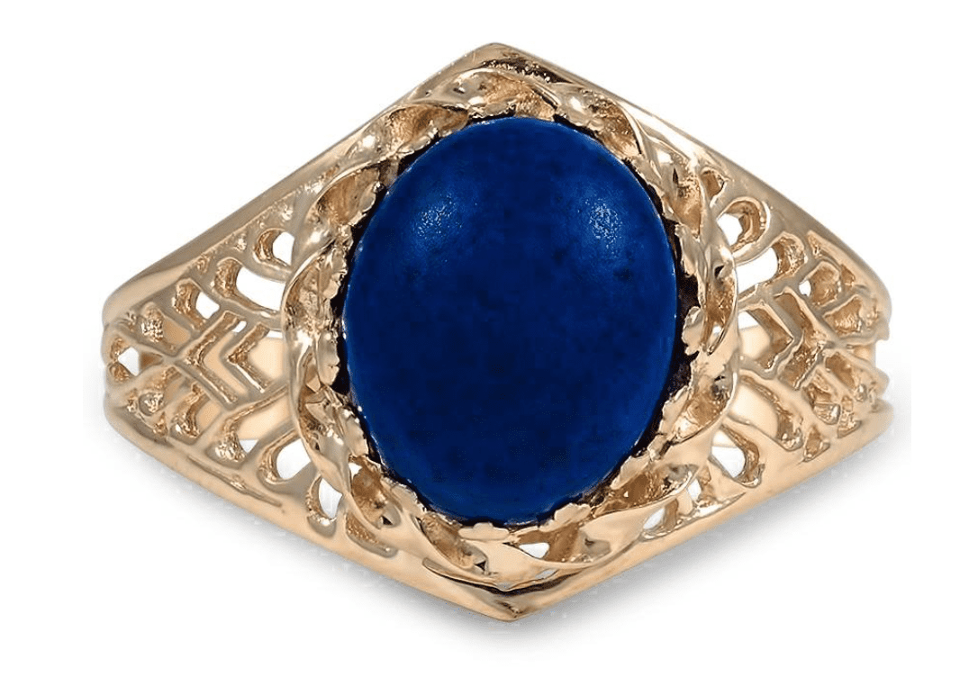 lapis lazuli gold ring