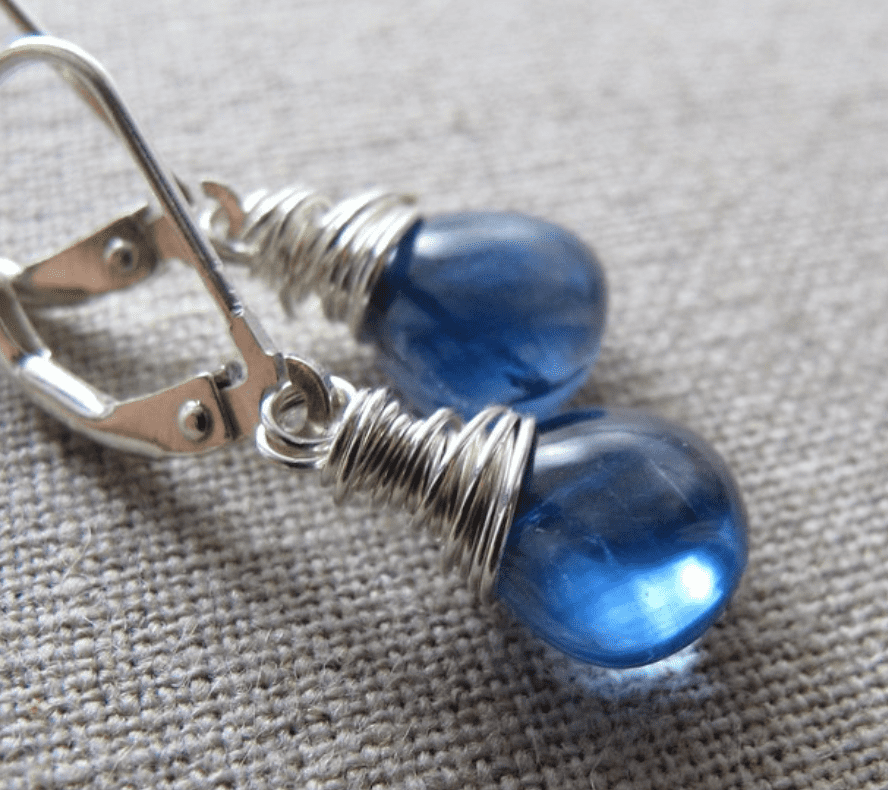 kyanite earrings