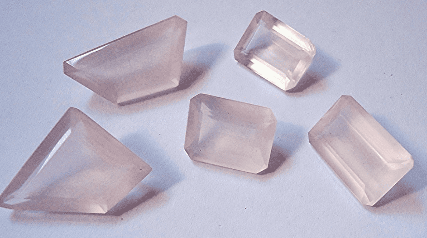 rose quartz faceted