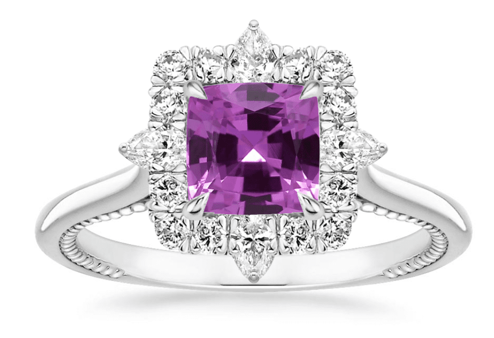 purplish pink sapphire