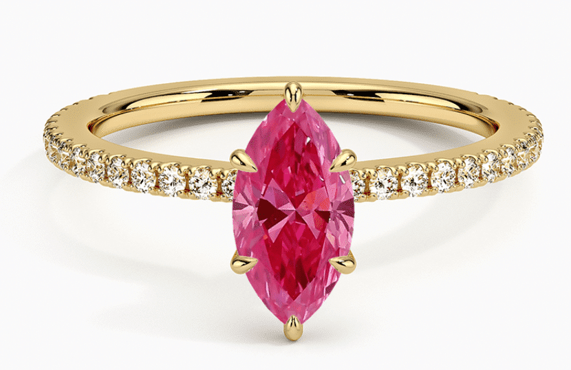 synthetic pink diamond