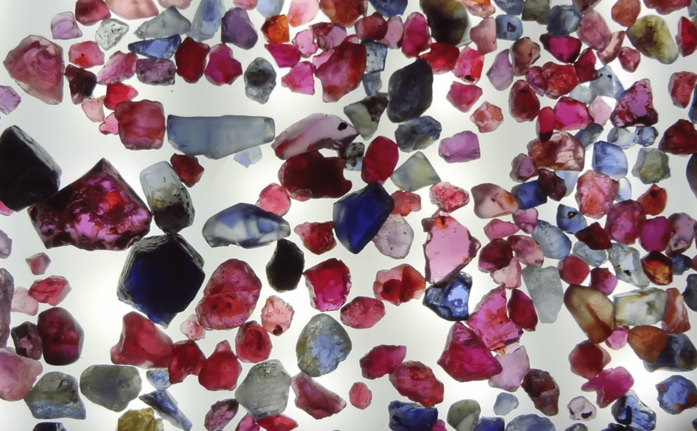 ruby and other corundum