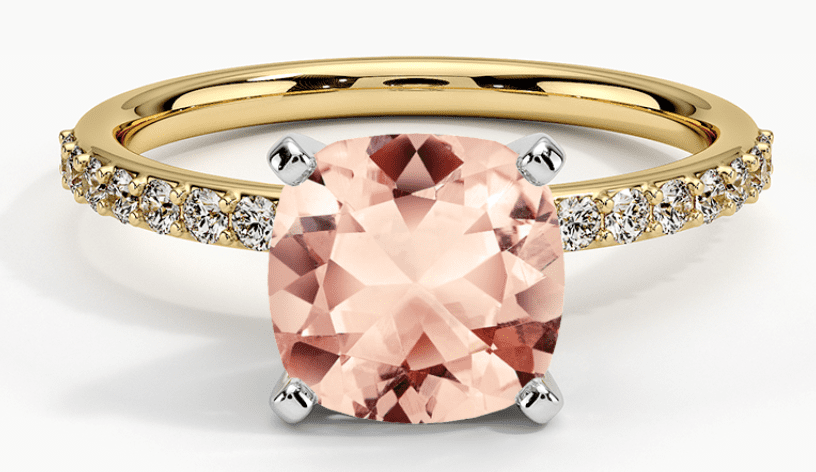 Morganite engagement ring