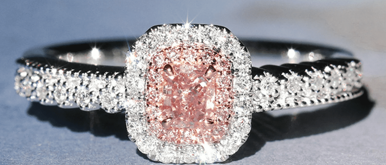 pink CZ ring