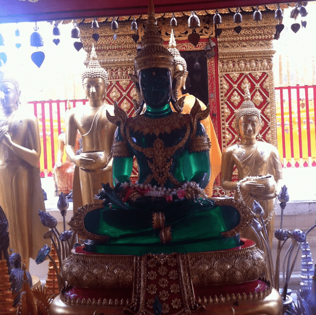 fake jade buddha statue