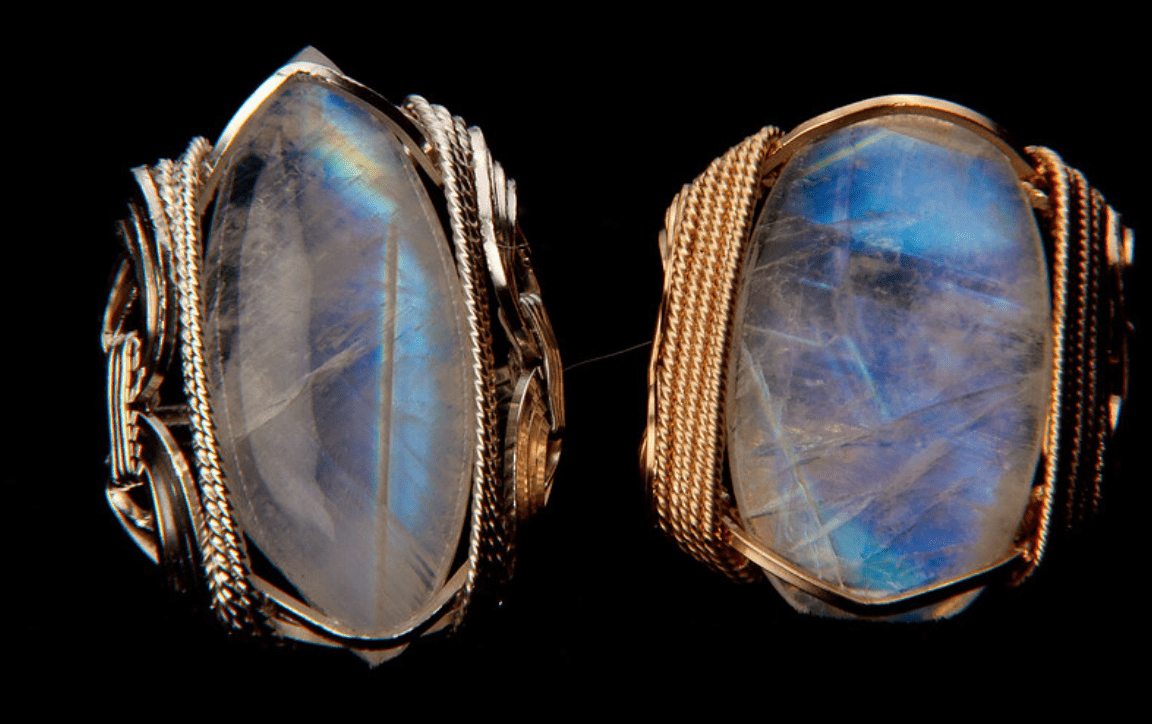 natural moonstone rings