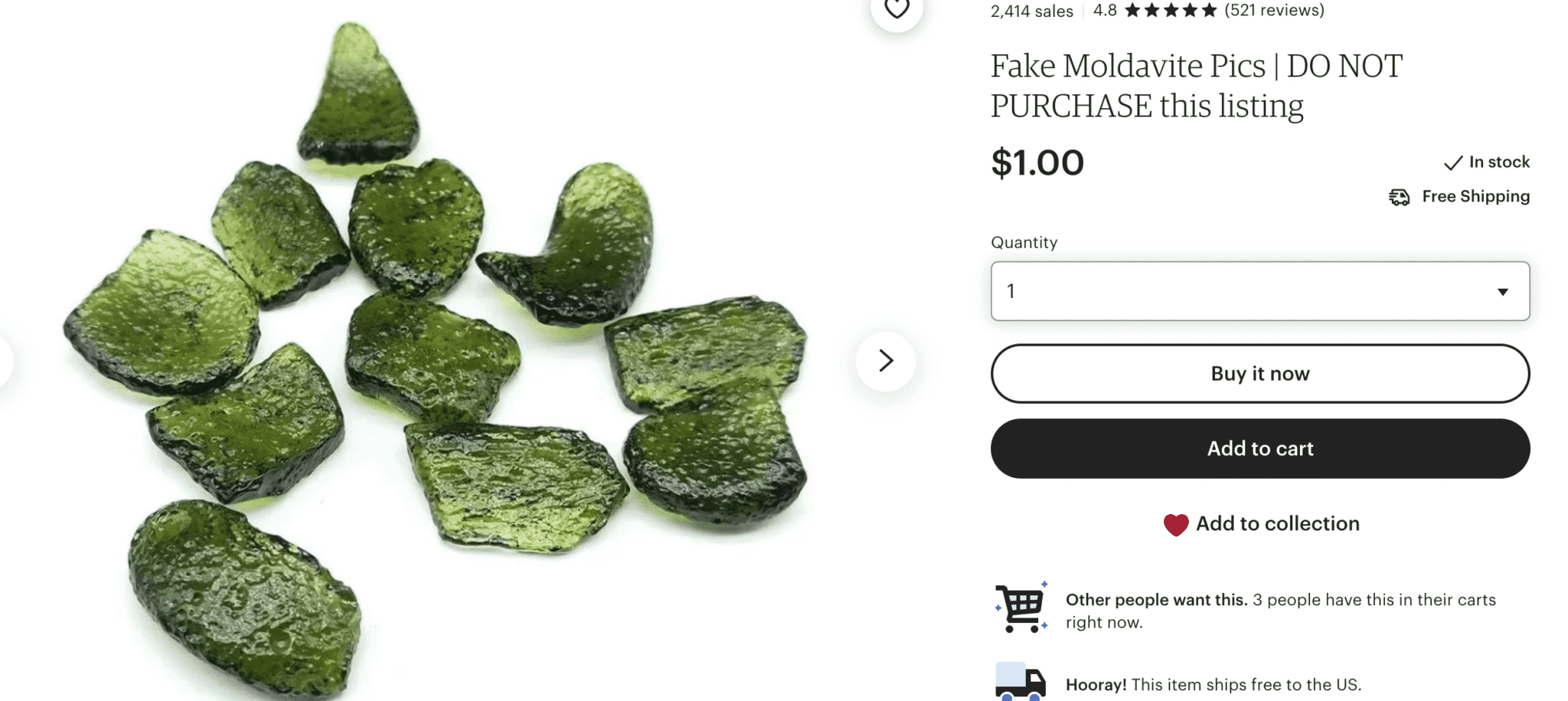 fake moldavite