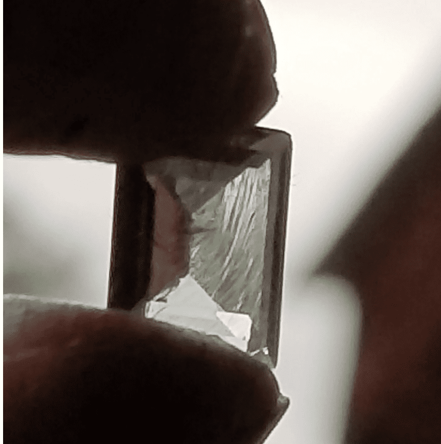 fake faceted moldavite