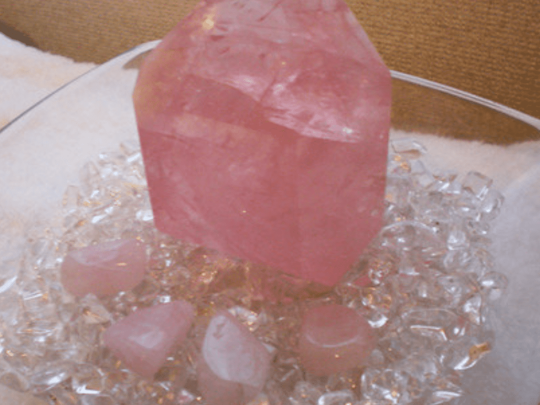 rough rose quartz