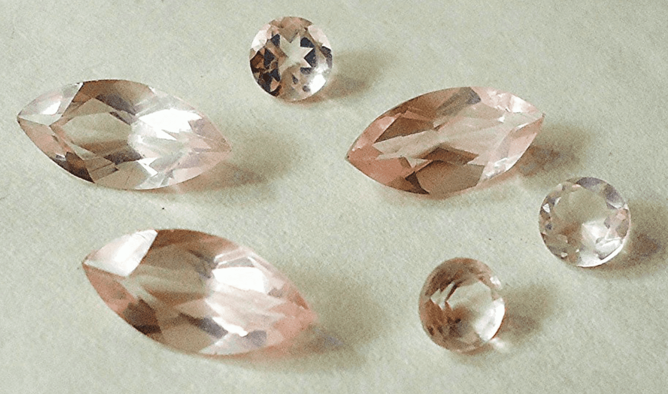 faceted rose quartz real