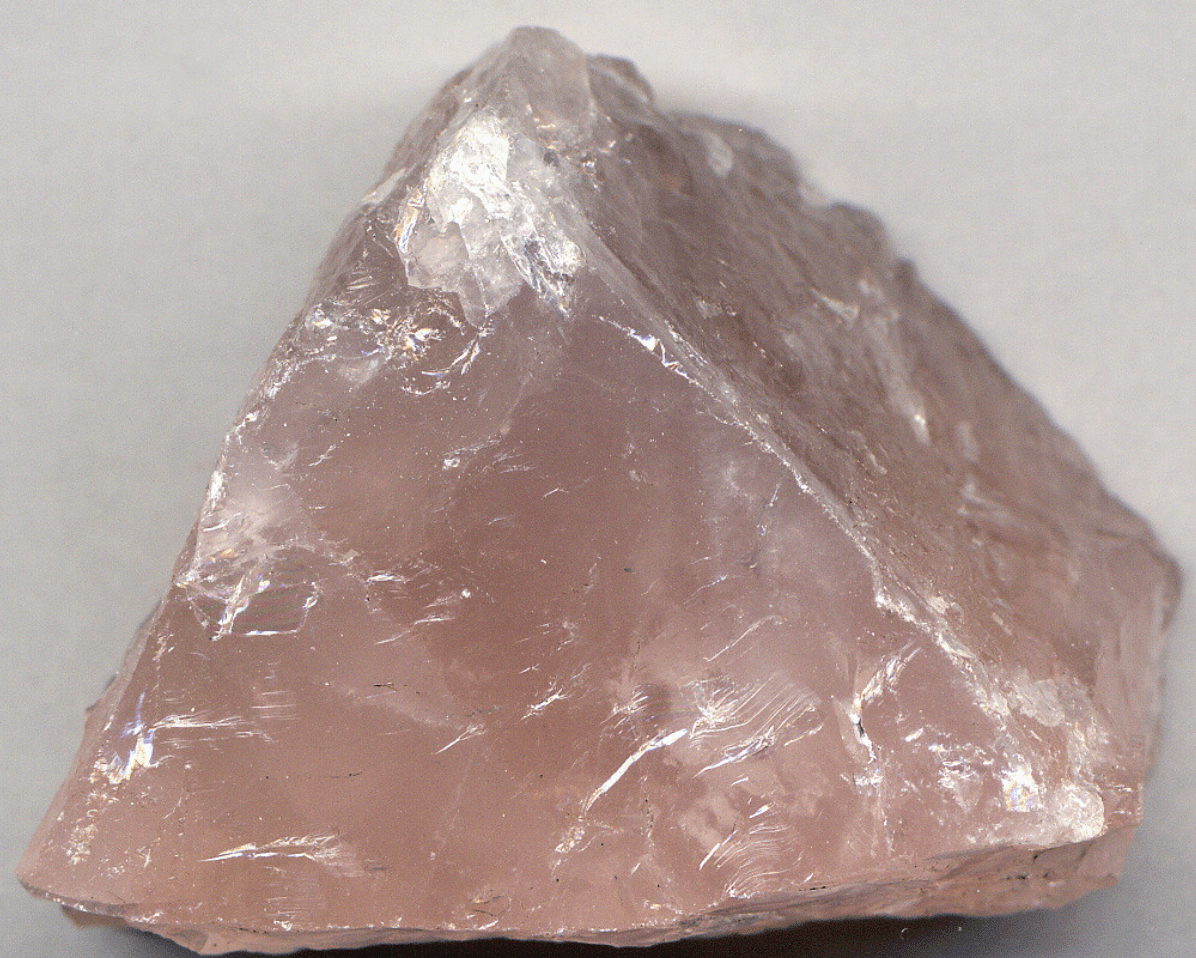 real rough rose quartz