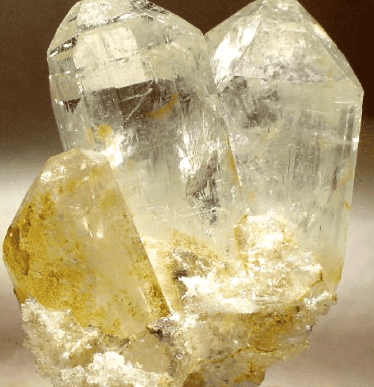 yellow topaz crystals