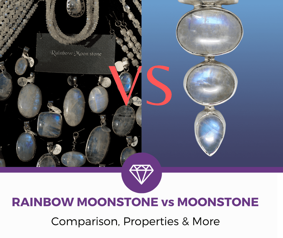rainbow moonstone vs moonstone - feature image
