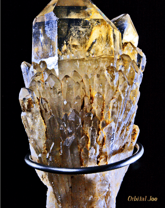 natural large citrine cluster